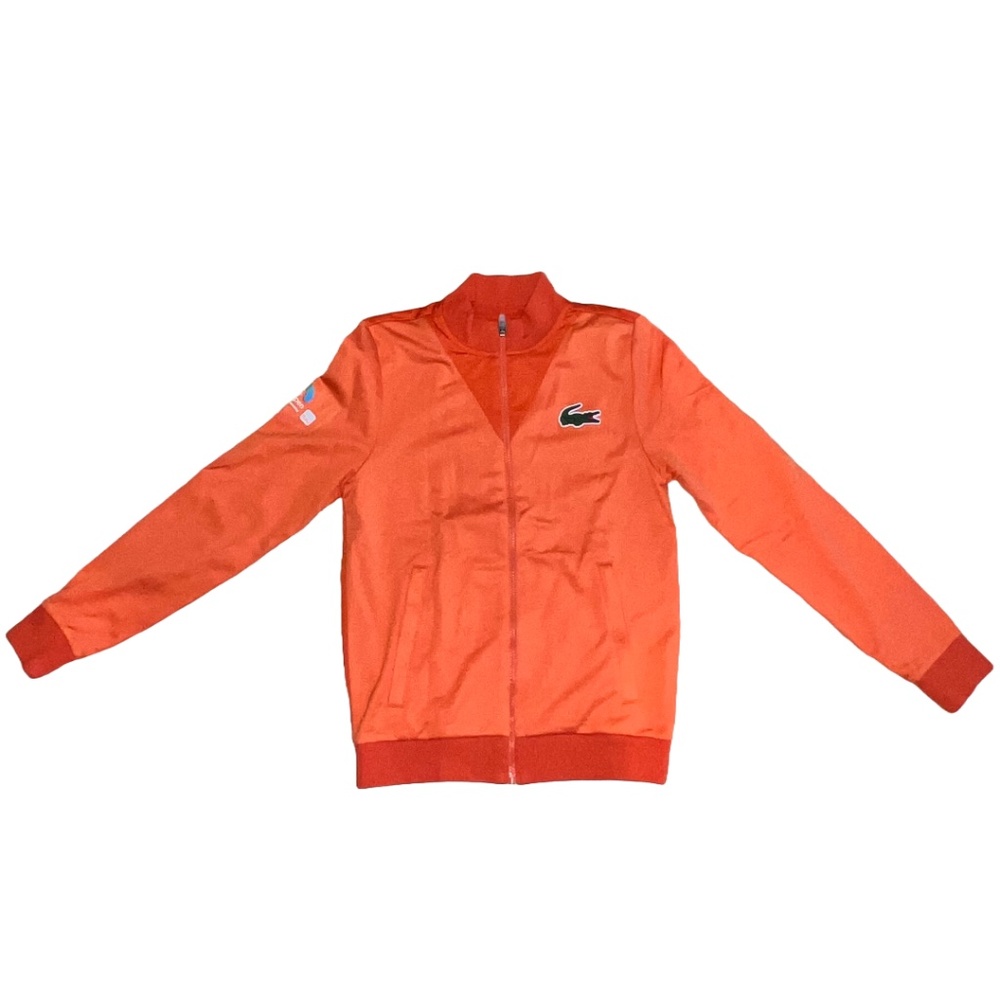Lacoste Sport Miami Open Resistant Piqué Zip Jacket Orange XS